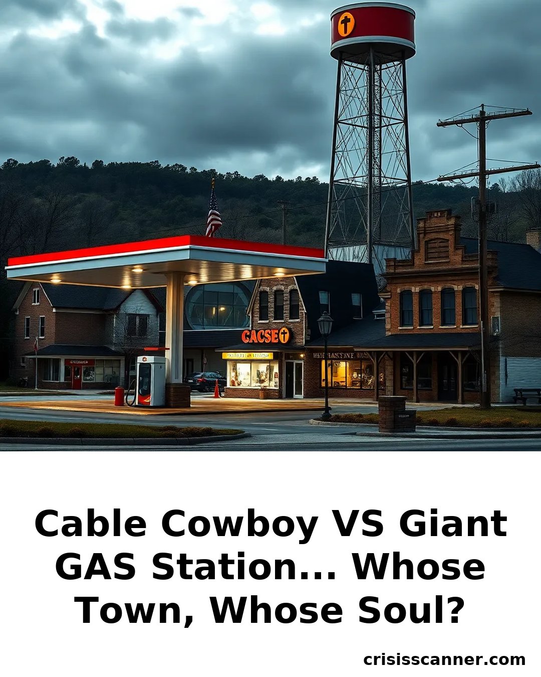 CABLE COWBOY VS GIANT GAS STATION... WHOSE TOWN, WHOSE SOUL?