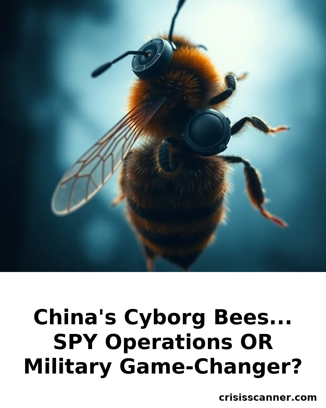 CHINA'S CYBORG BEES... SPY OPERATIONS OR MILITARY GAME-CHANGER?