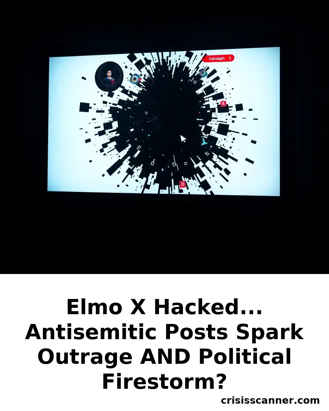 ELMO X HACKED... ANTISEMITIC POSTS SPARK OUTRAGE AND POLITICAL FIRESTORM?