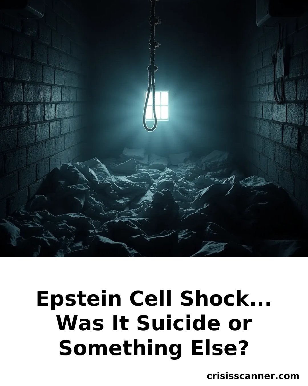 EPSTEIN CELL SHOCK... Was It Suicide or Something Else?