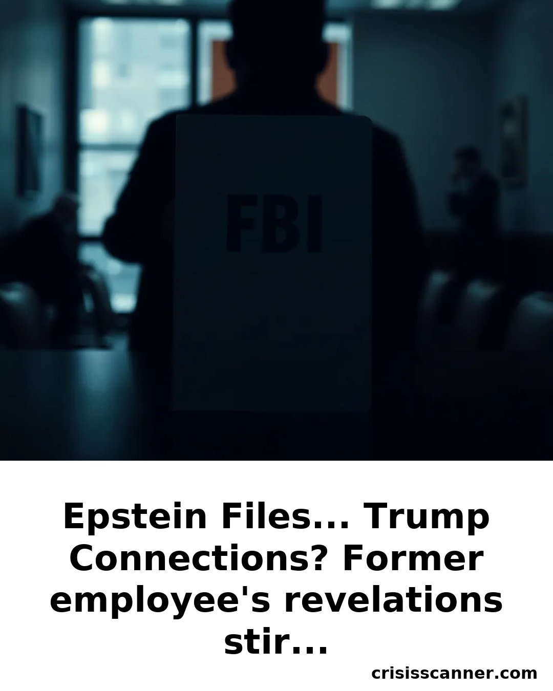 EPSTEIN FILES... TRUMP CONNECTIONS? Former employee's revelations stir controversy