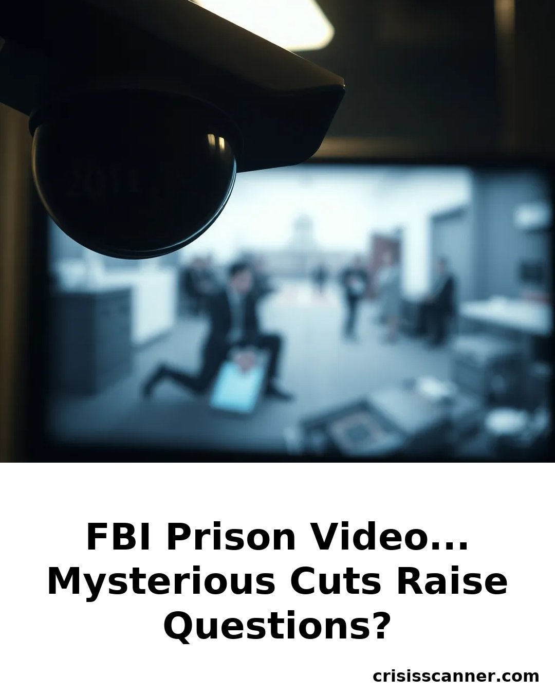 FBI PRISON VIDEO... Mysterious Cuts Raise Questions?