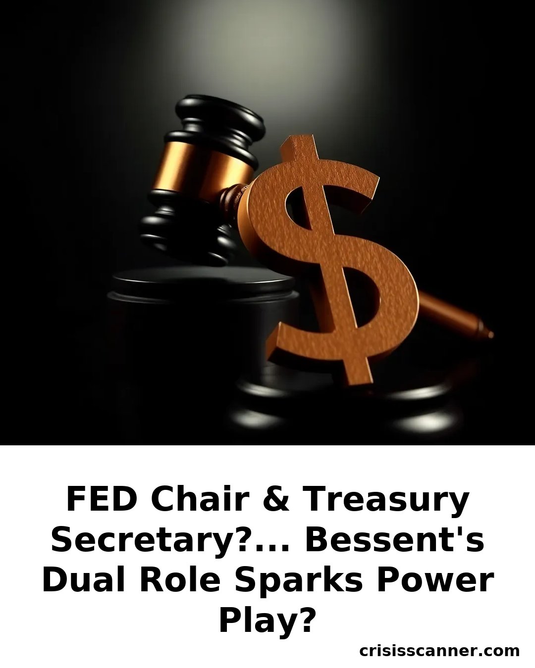 FED CHAIR & TREASURY SECRETARY?... Bessent's Dual Role Sparks Power Play?