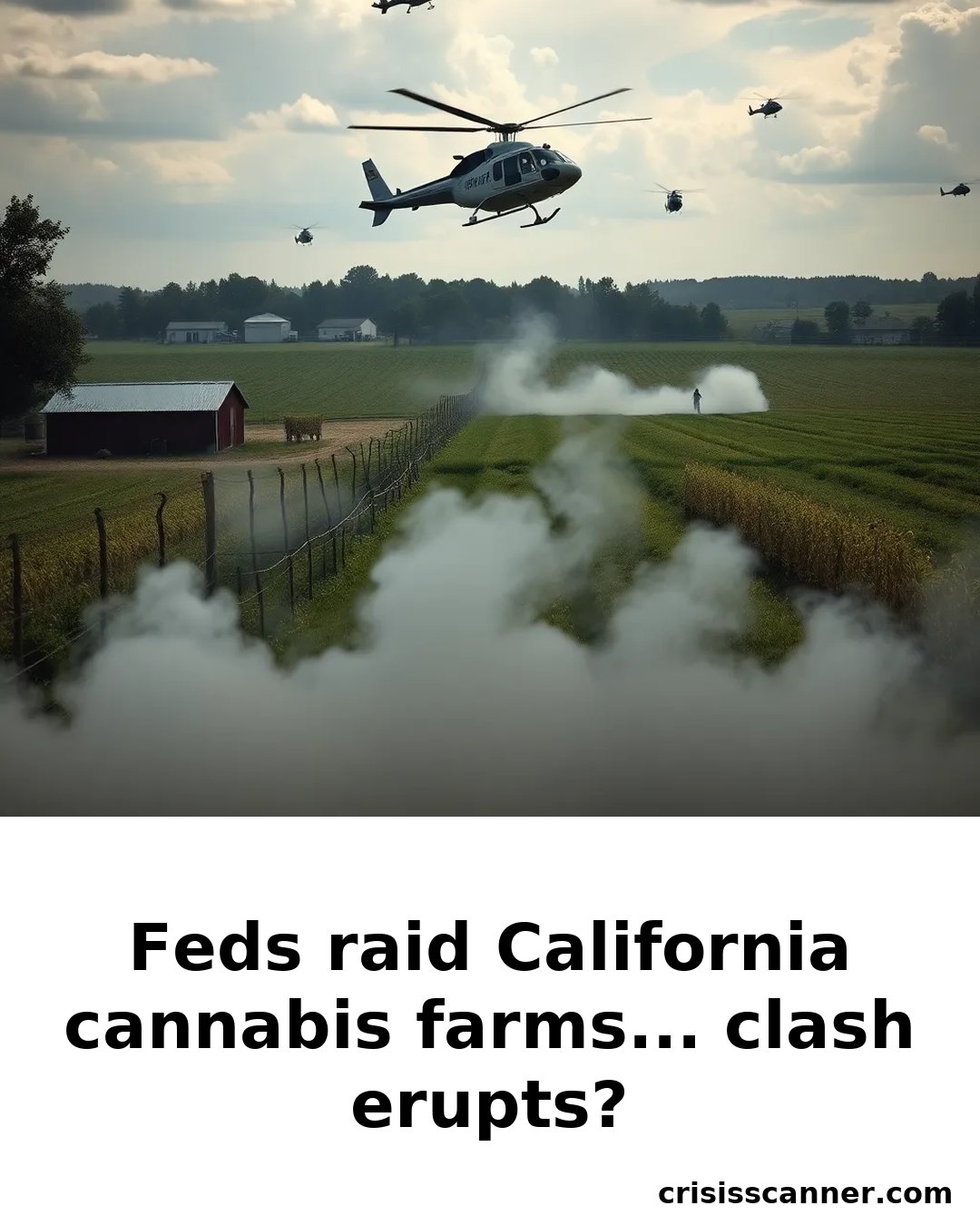 FEDS raid California cannabis farms... clash erupts?