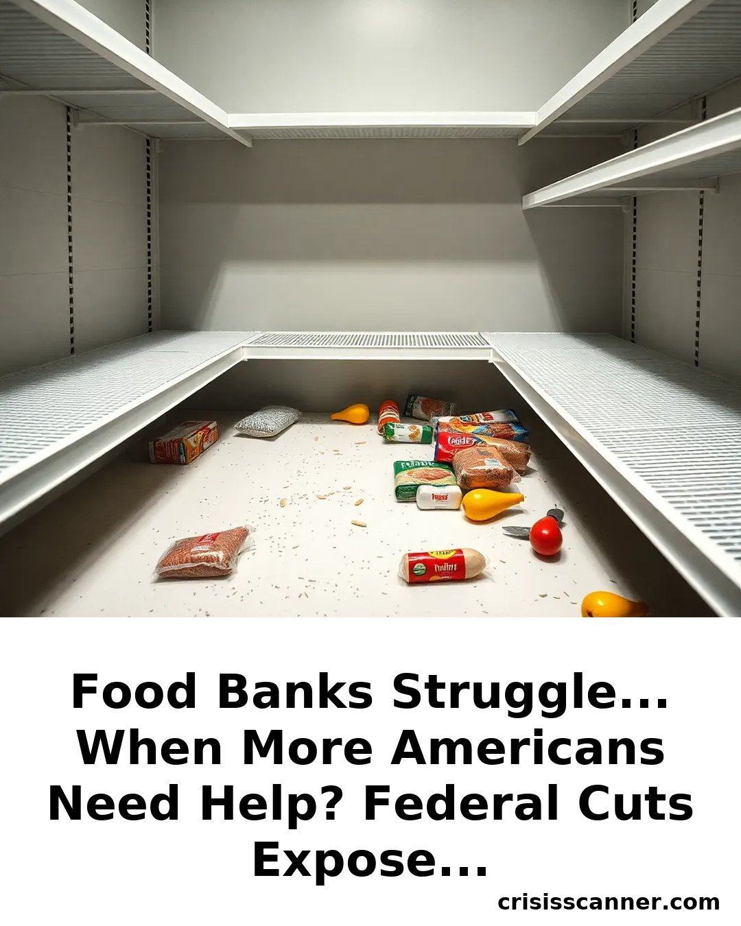FOOD BANKS STRUGGLE... WHEN MORE Americans NEED HELP? Federal Cuts Expose Vulnerabilities