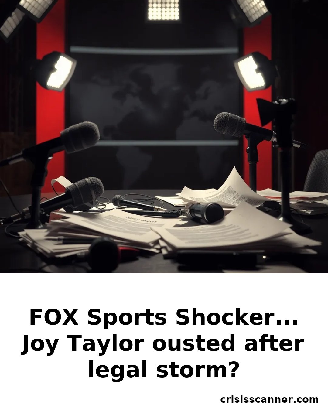 FOX SPORTS SHOCKER... Joy Taylor ousted after legal storm?