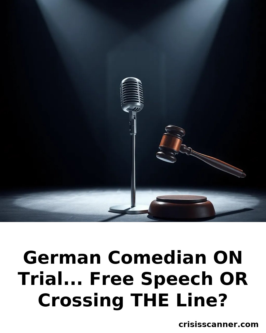 GERMAN COMEDIAN ON TRIAL... FREE SPEECH OR CROSSING THE LINE?