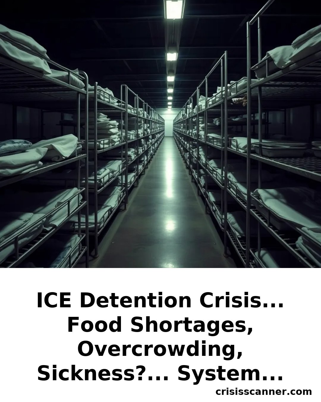 ICE Detention Crisis... Food Shortages, Overcrowding, Sickness?... System Under Pressure?