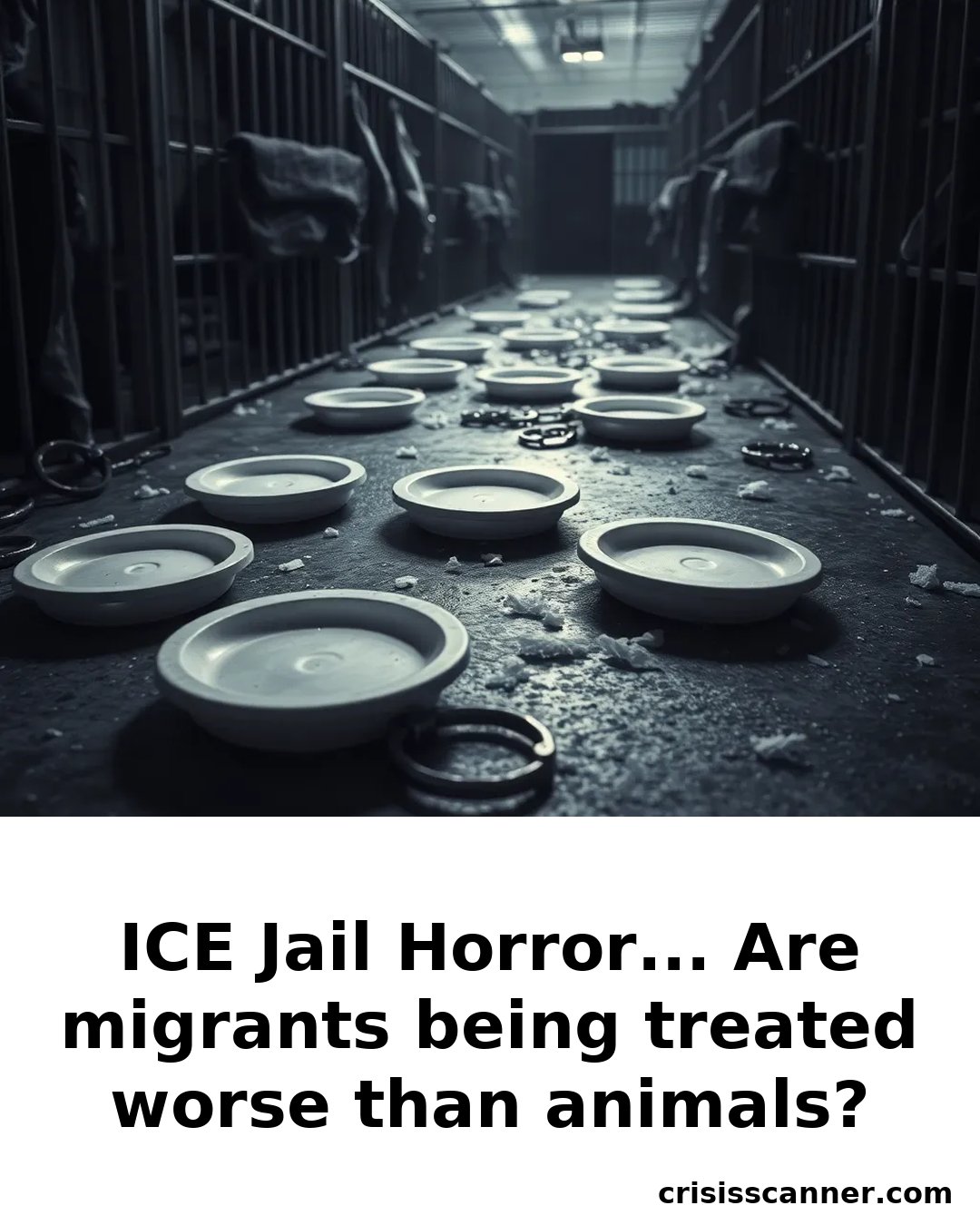 ICE JAIL HORROR... Are migrants being treated worse than animals?