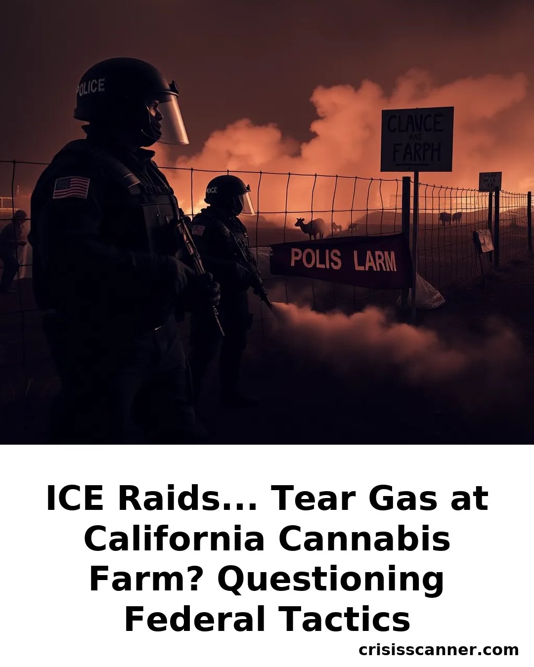 ICE RAIDS... Tear Gas at California Cannabis Farm? Questioning Federal Tactics