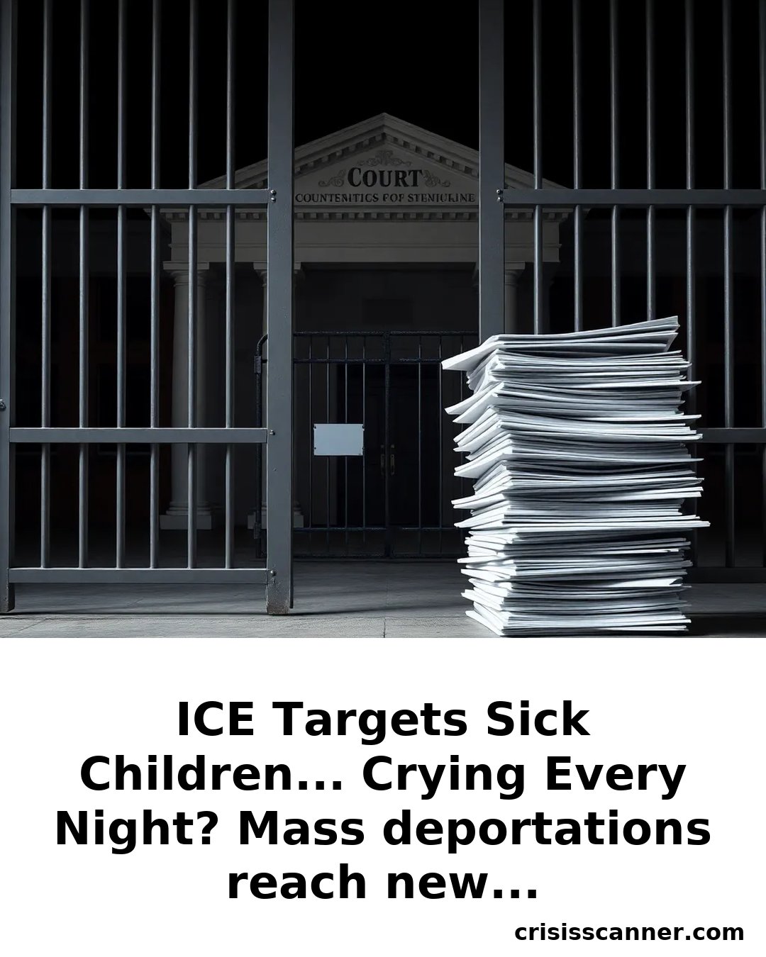 ICE TARGETS SICK CHILDREN... CRYING EVERY NIGHT? Mass deportations reach new lows