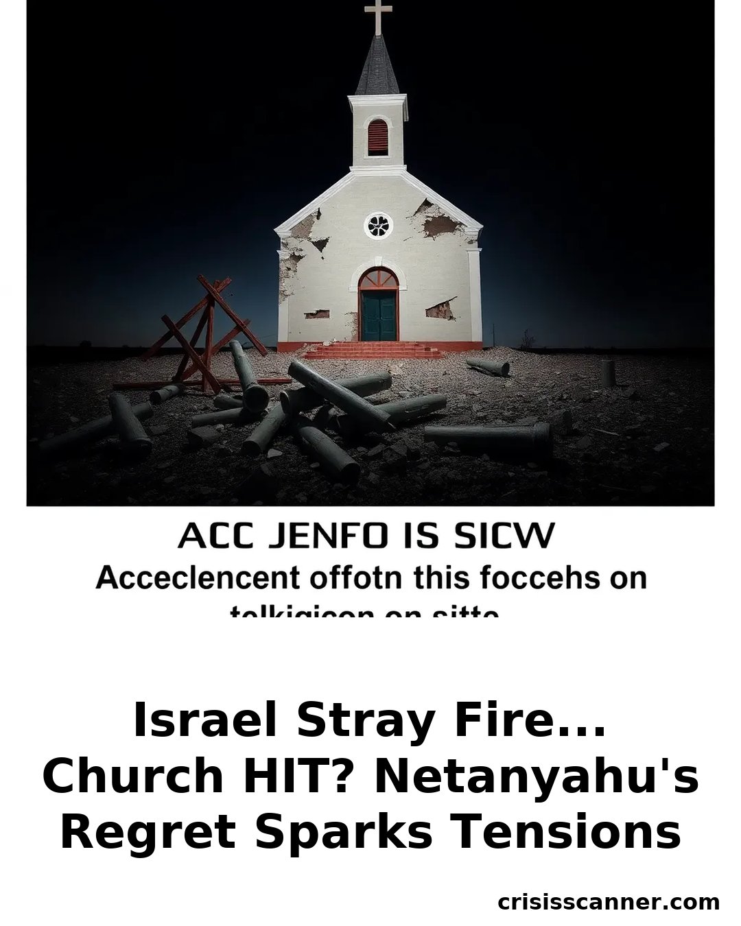 ISRAEL STRAY FIRE... CHURCH HIT? Netanyahu's Regret Sparks Tensions