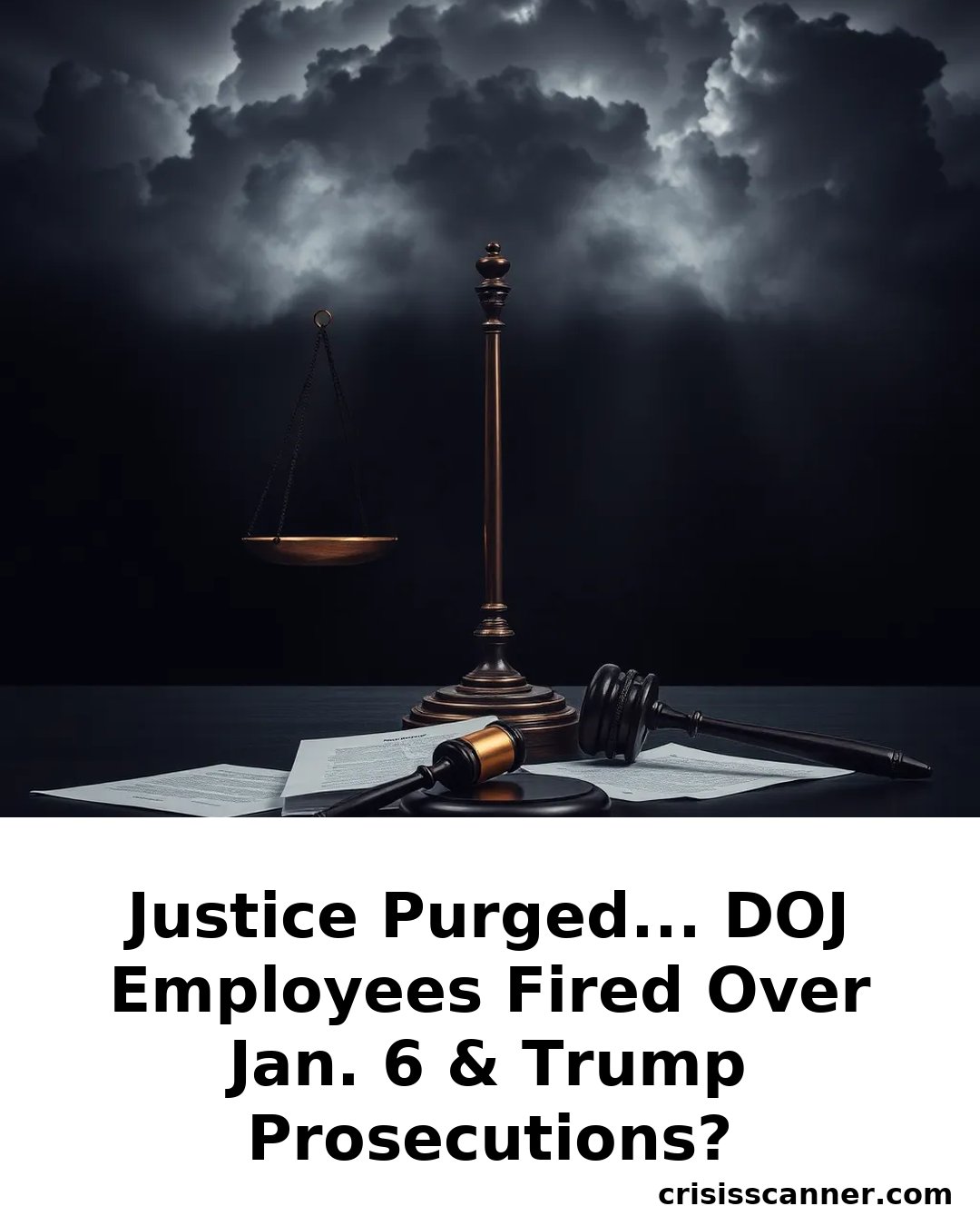 JUSTICE PURGED... DOJ EMPLOYEES FIRED OVER JAN. 6 & TRUMP PROSECUTIONS?