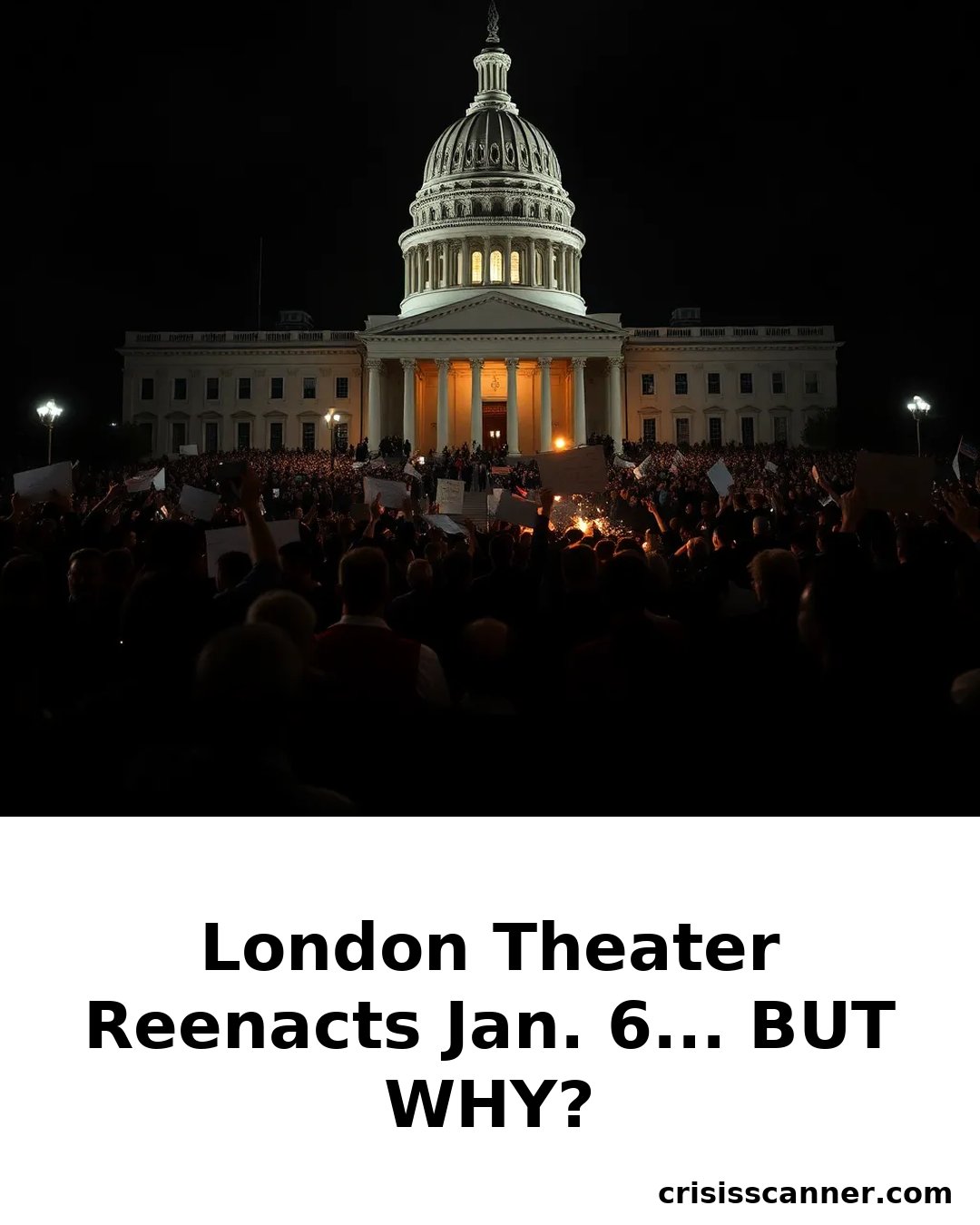 LONDON THEATER REENACTS JAN. 6... BUT WHY?