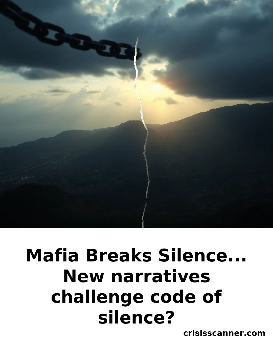 MAFIA BREAKS SILENCE... New narratives challenge code of silence?