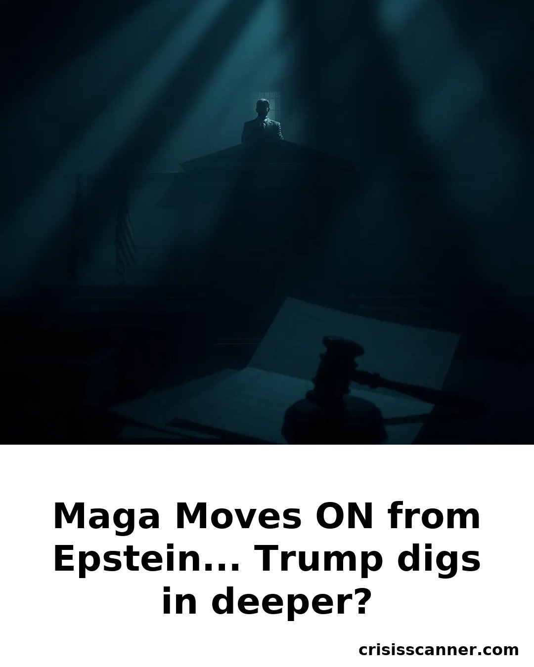 MAGA MOVES ON from Epstein... Trump digs in deeper?