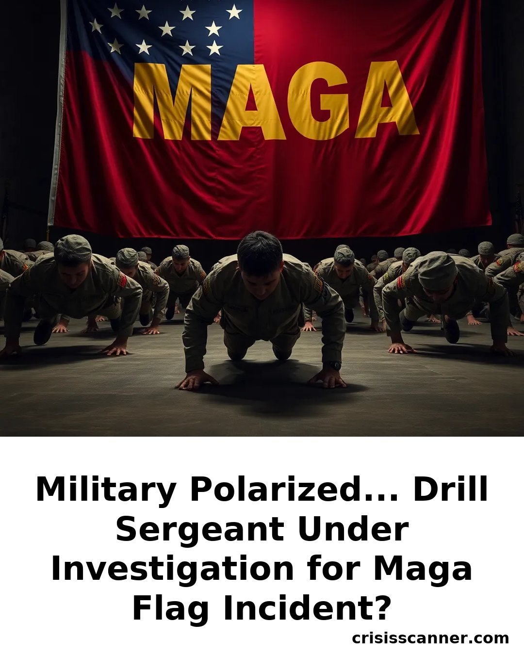 MILITARY POLARIZED... Drill Sergeant Under Investigation for MAGA Flag Incident?