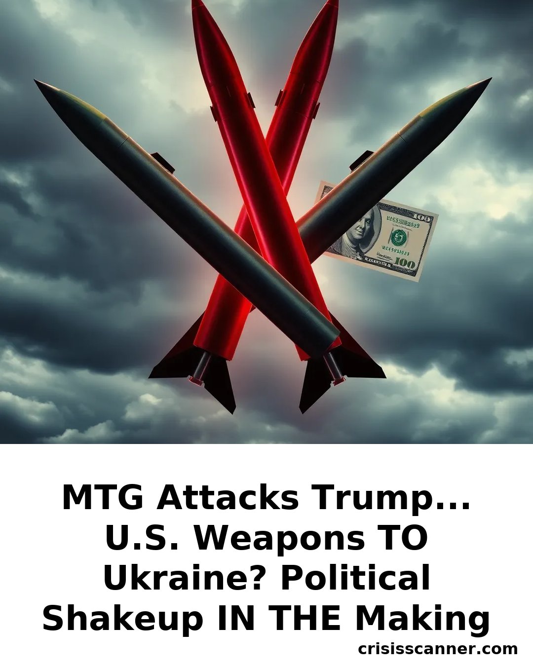 MTG ATTACKS TRUMP... U.S. WEAPONS TO UKRAINE? POLITICAL SHAKEUP IN THE MAKING