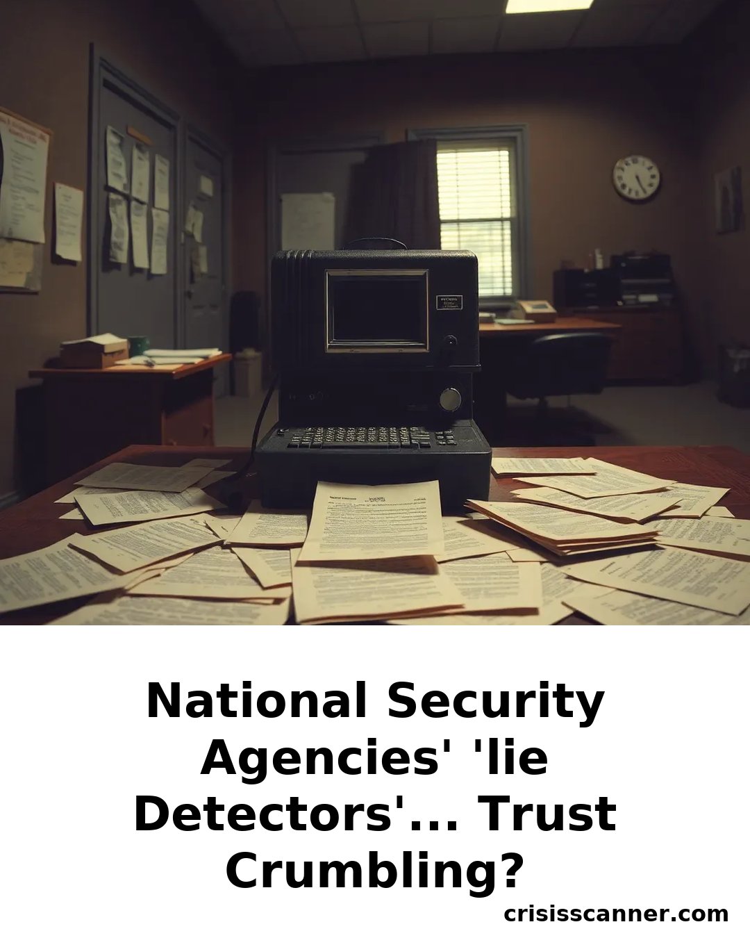 NATIONAL SECURITY AGENCIES' 'LIE DETECTORS'... TRUST CRUMBLING?
