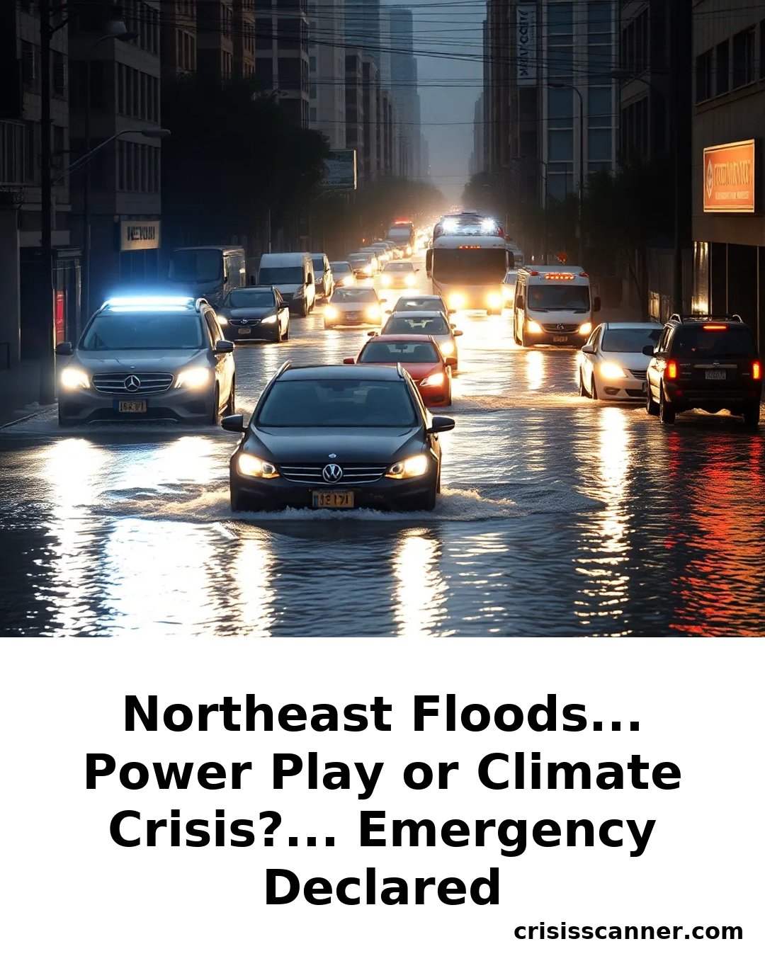 NORTHEAST FLOODS... Power Play or Climate Crisis?... Emergency Declared