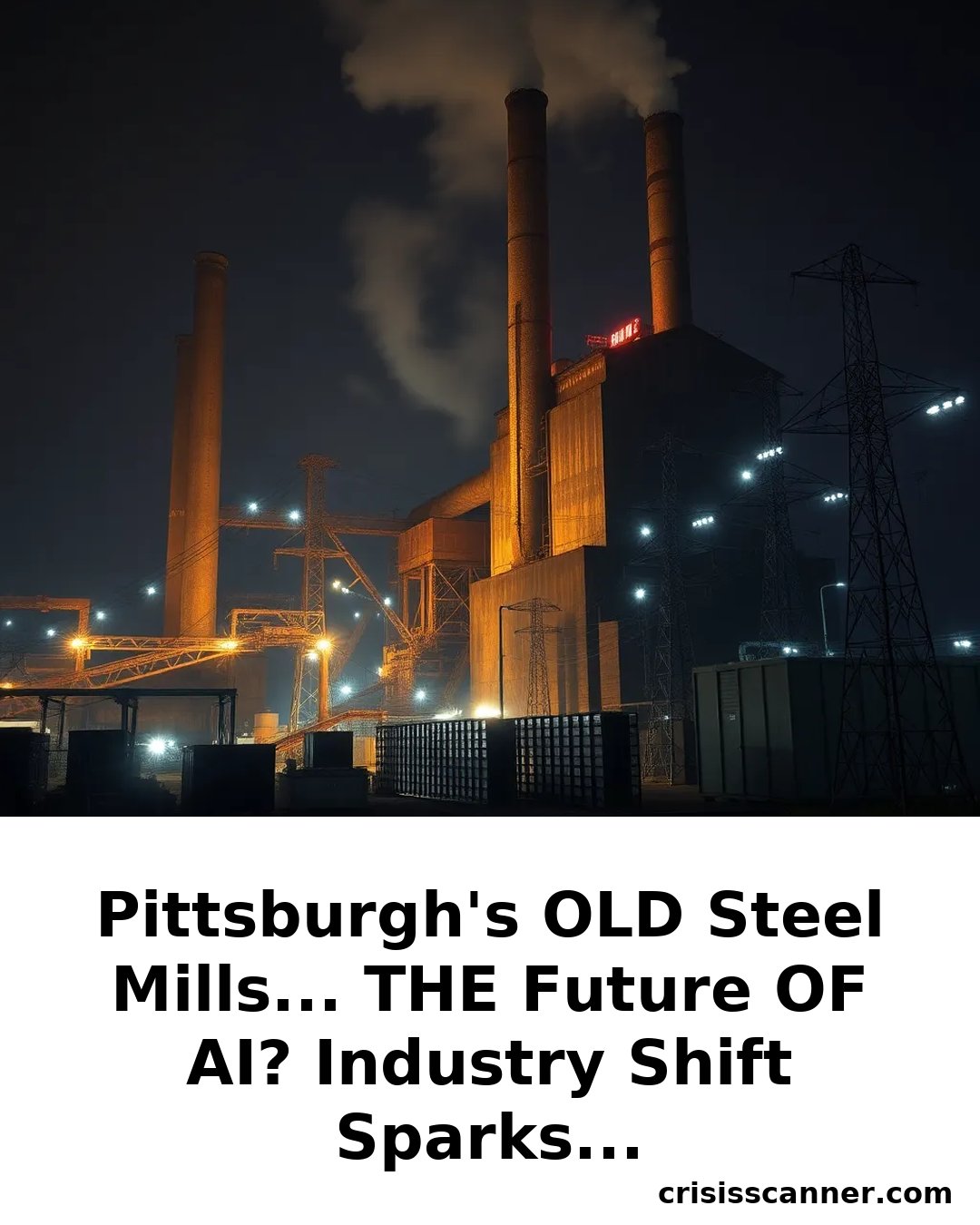 PITTSBURGH'S OLD STEEL MILLS... THE FUTURE OF AI? Industry Shift Sparks Political Drama