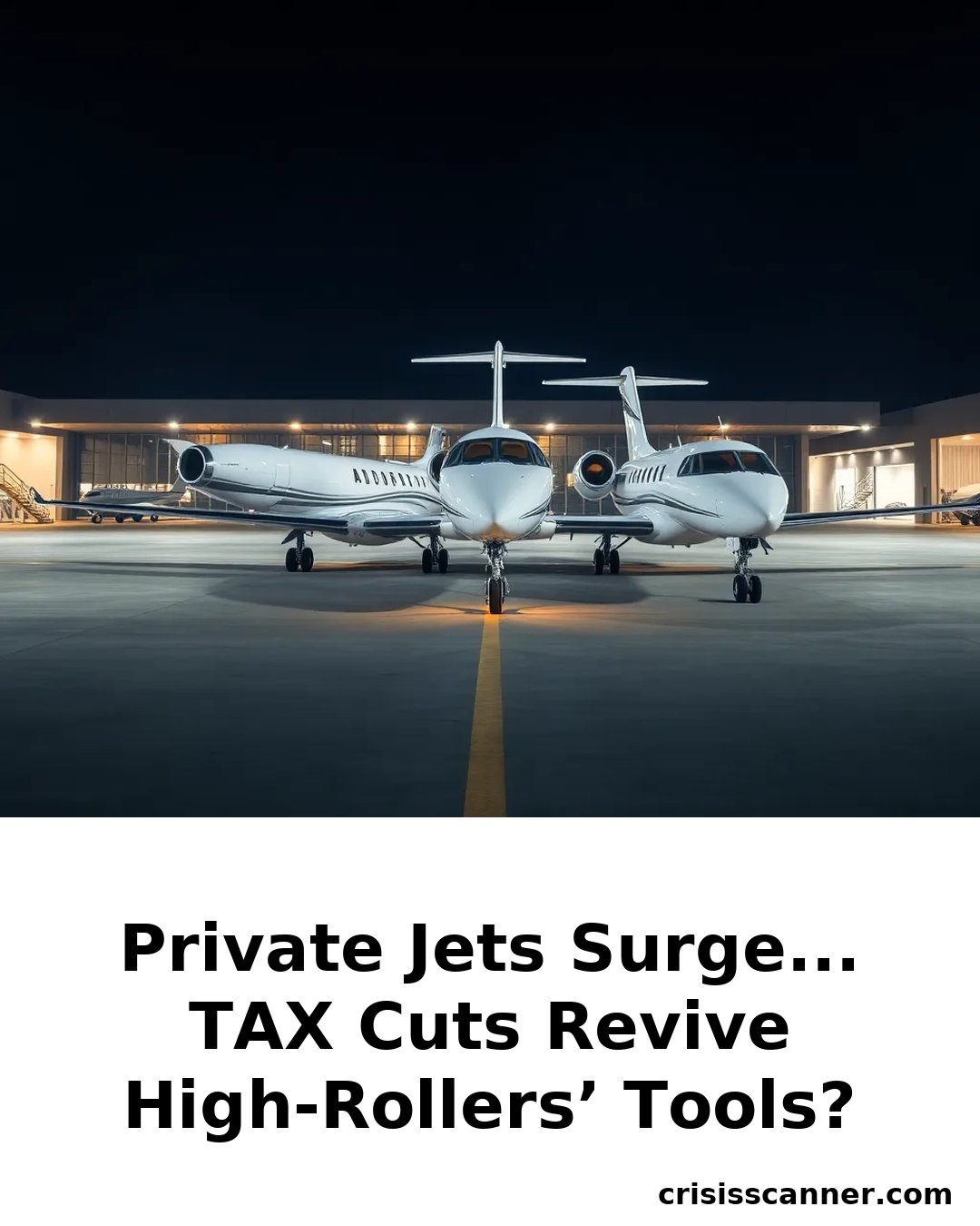 PRIVATE JETS SURGE... TAX CUTS REVIVE HIGH-ROLLERS’ TOOLS?