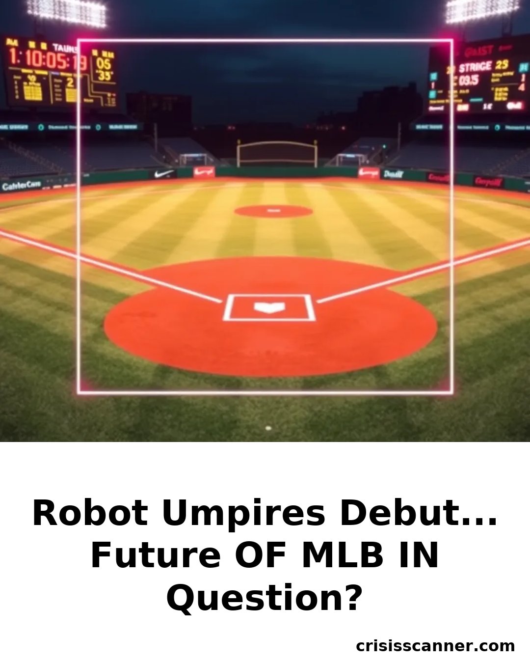 ROBOT UMPIRES DEBUT... FUTURE OF MLB IN QUESTION?