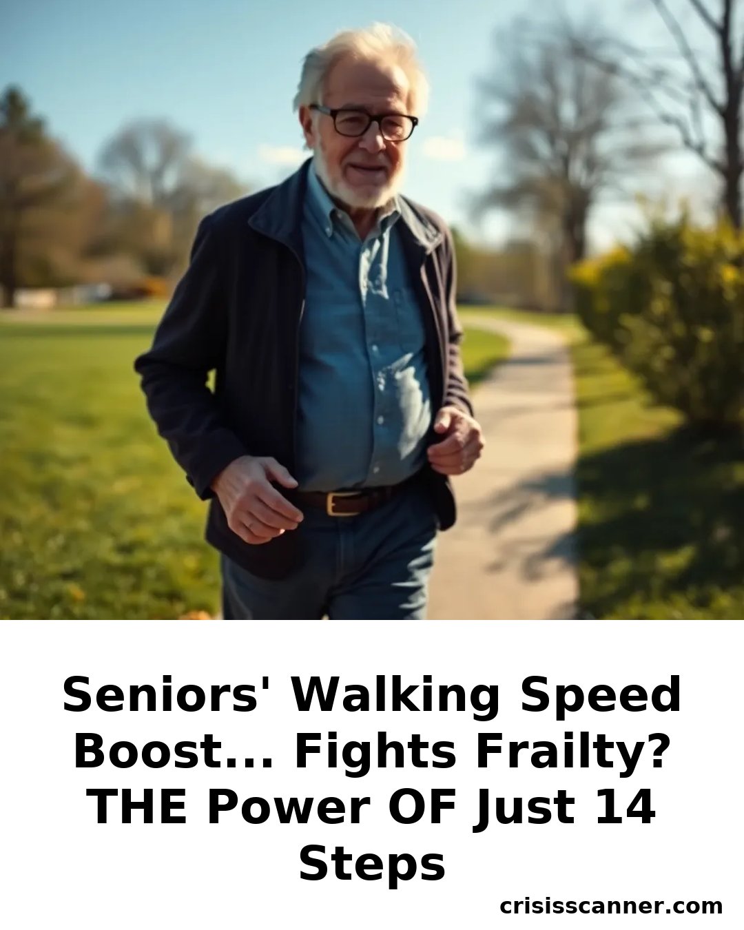 SENIORS' WALKING SPEED BOOST... FIGHTS FRAILTY? THE POWER OF JUST 14 STEPS