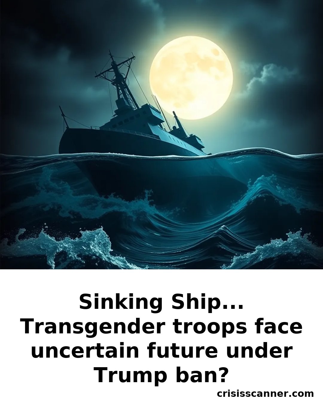 SINKING SHIP... Transgender troops face uncertain future under Trump ban?