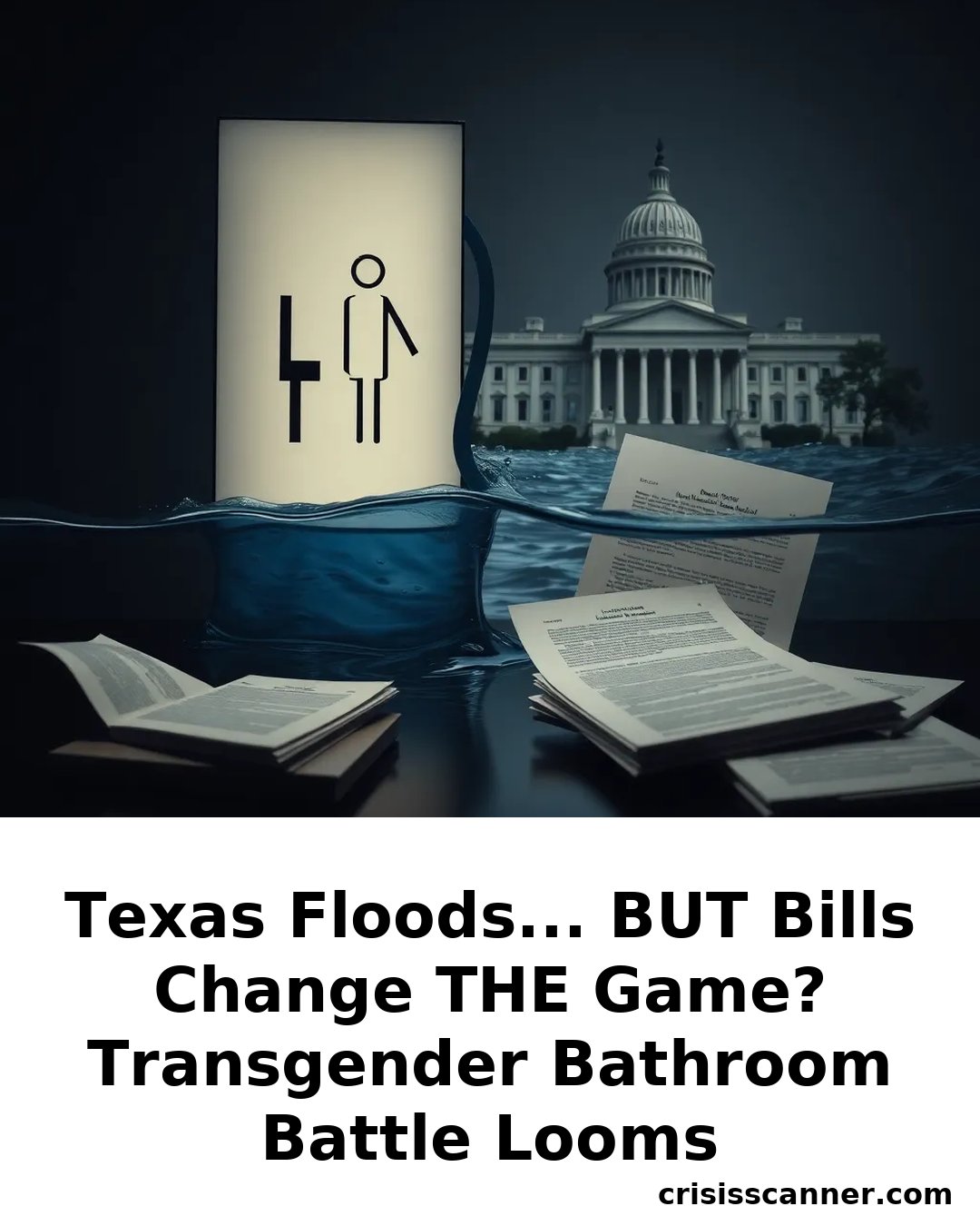 TEXAS FLOODS... BUT BILLS CHANGE THE GAME? Transgender Bathroom Battle Looms