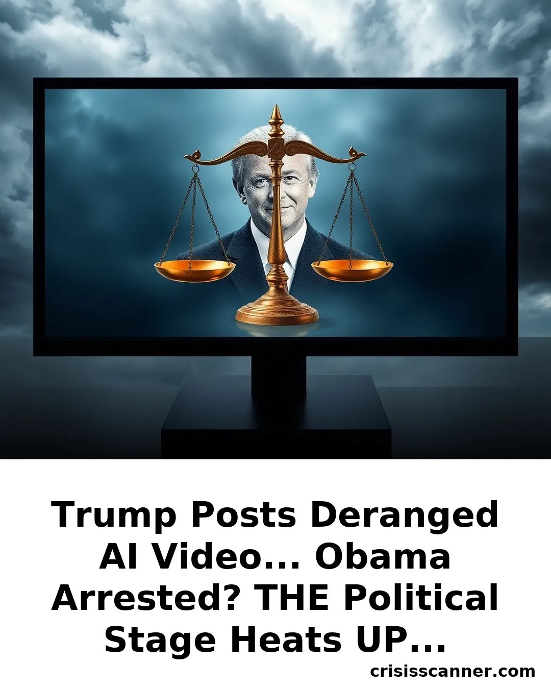 TRUMP POSTS DERANGED AI VIDEO... OBAMA ARRESTED? THE POLITICAL STAGE HEATS UP...