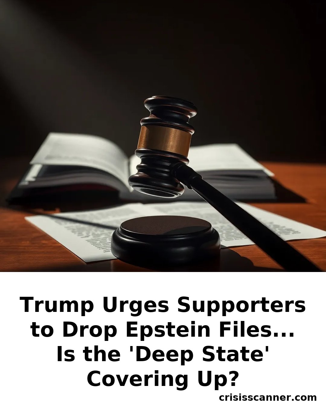 TRUMP Urges Supporters to Drop Epstein Files... Is the 'Deep State' Covering Up?