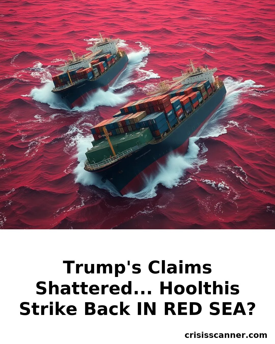 TRUMP'S CLAIMS SHATTERED... HOOLTHIS STRIKE BACK IN RED SEA?