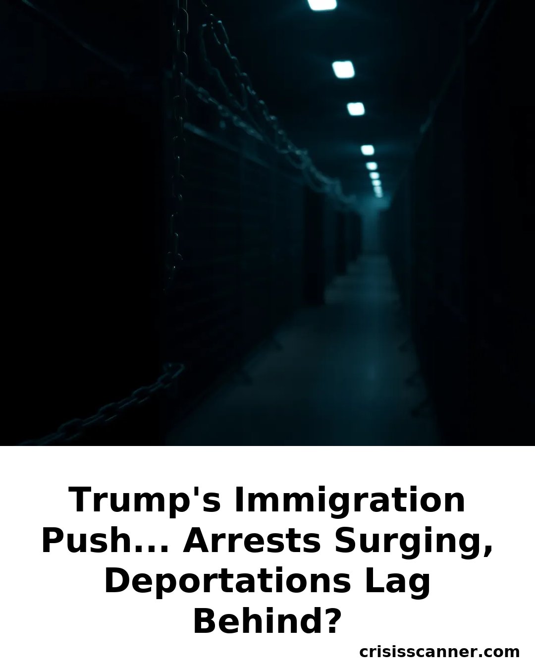 TRUMP'S IMMIGRATION PUSH... Arrests Surging, Deportations Lag Behind?