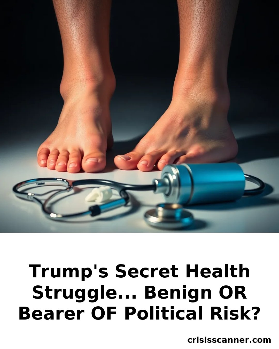 TRUMP'S SECRET HEALTH STRUGGLE... BENIGN OR BEARER OF POLITICAL RISK?
