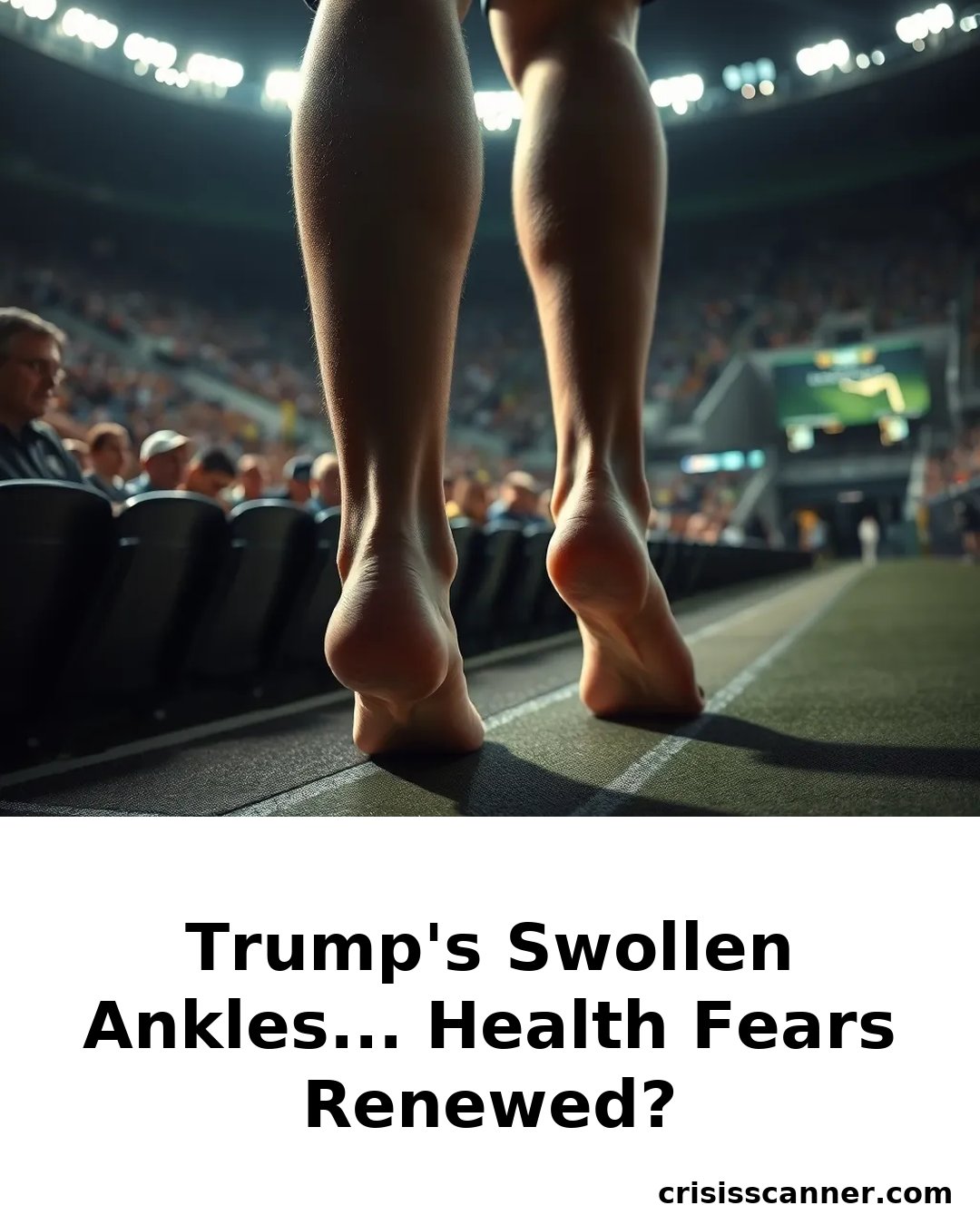 TRUMP'S SWOLLEN ANKLES... HEALTH FEARS RENEWED?