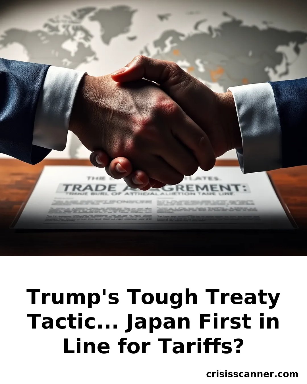 TRUMP'S TOUGH TREATY TACTIC... Japan First in Line for Tariffs?