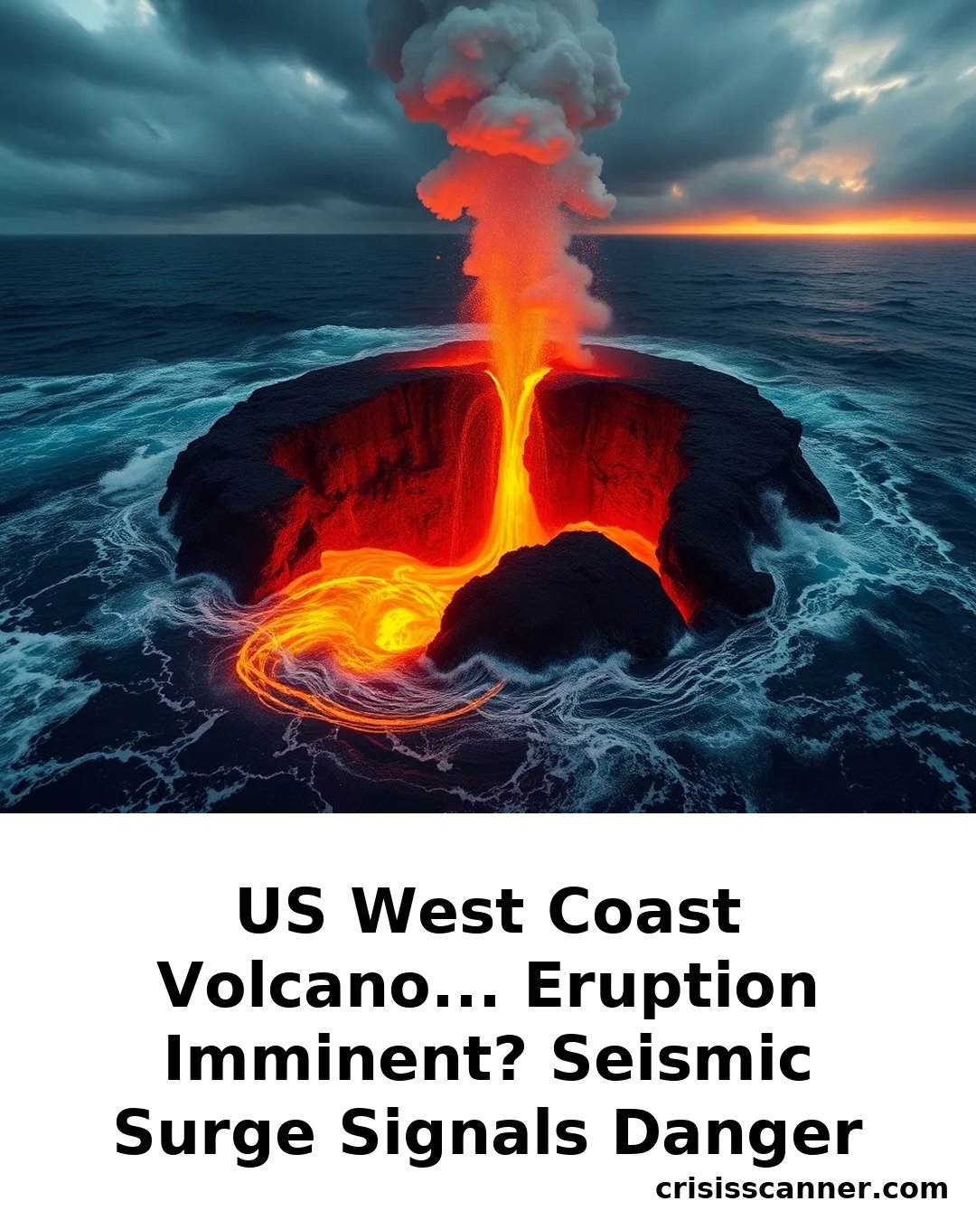 US West Coast Volcano... Eruption Imminent? Seismic Surge Signals Danger