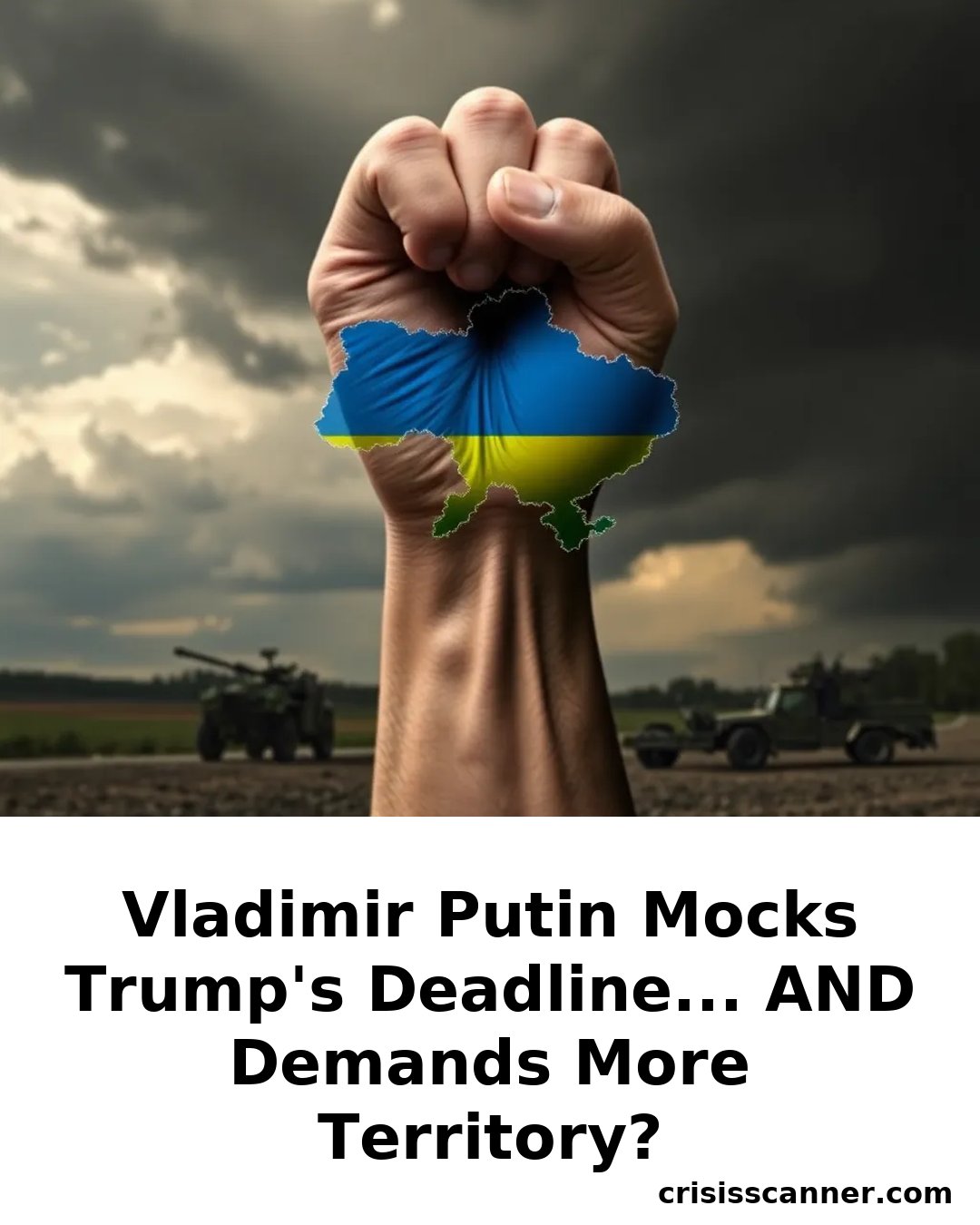 VLADIMIR PUTIN MOCKS TRUMP'S DEADLINE... AND DEMANDS MORE TERRITORY?