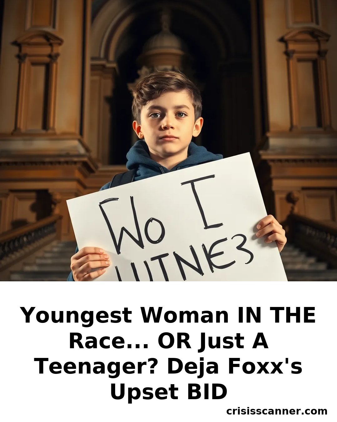 YOUNGEST WOMAN IN THE RACE... OR JUST A TEENAGER? Deja Foxx's UPSET BID